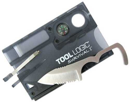 SOG Knives Tool Logic Survival Card With Compass Charcoal SVC1